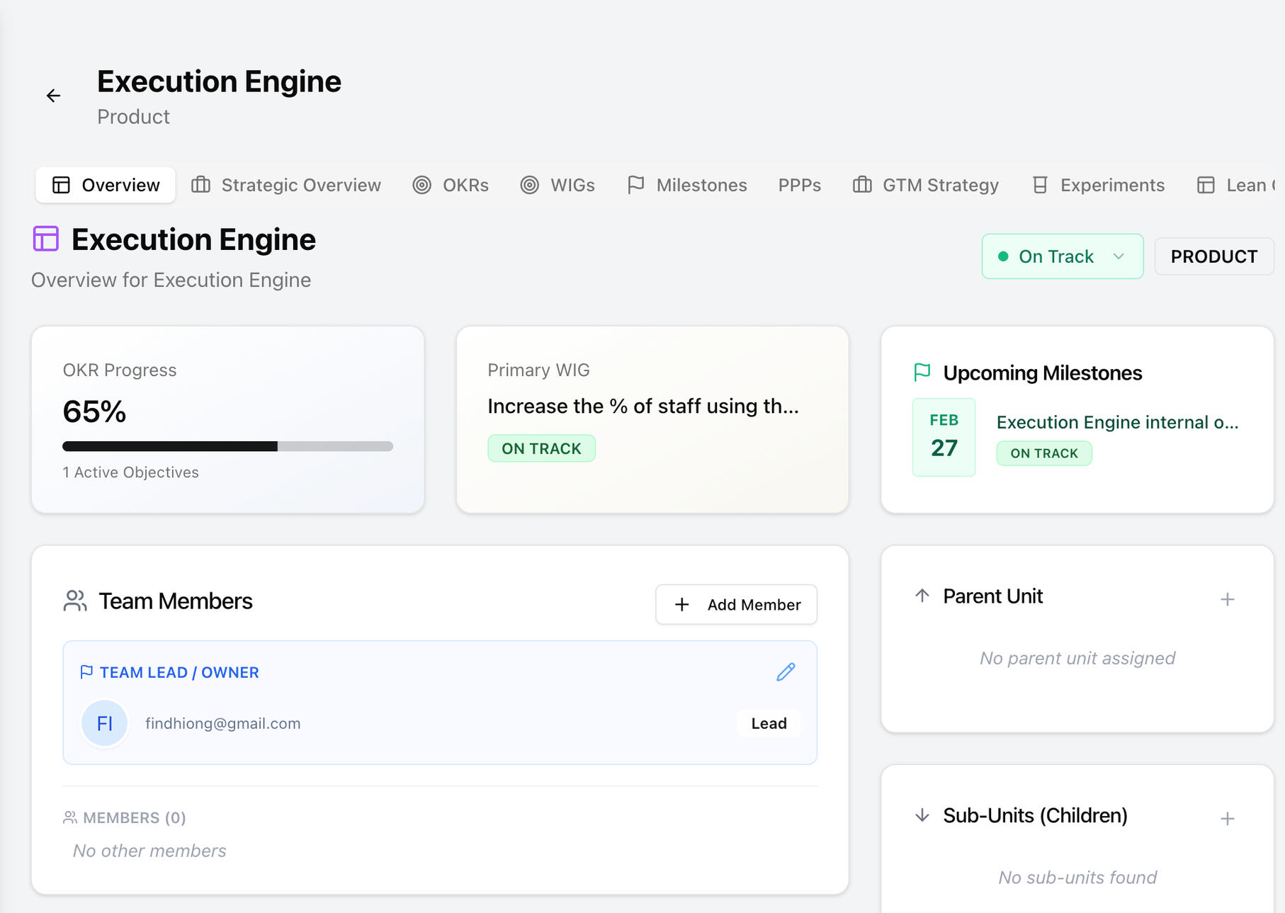 Product Overview in the Execution Engine - Built by SystemIn30